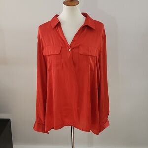 NWOT Chaus Satin Blouse